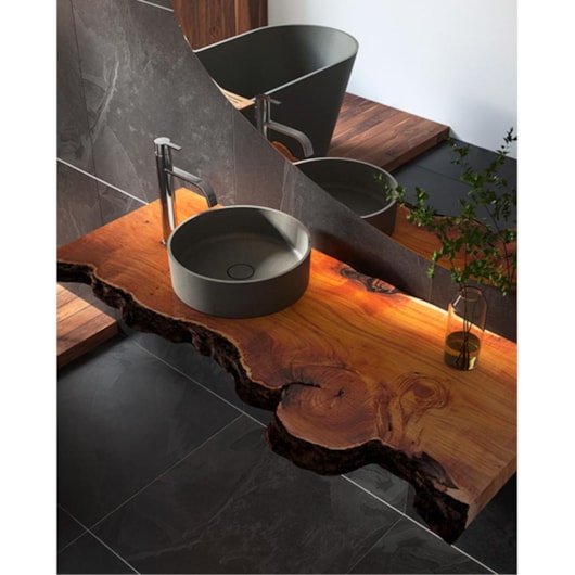 Cuba De Apoio Duraquartz Ambar 11 Preto Granito Sabbia - Imagem principal - fe854063-e6dc-4d09-844f-23c3521ef614