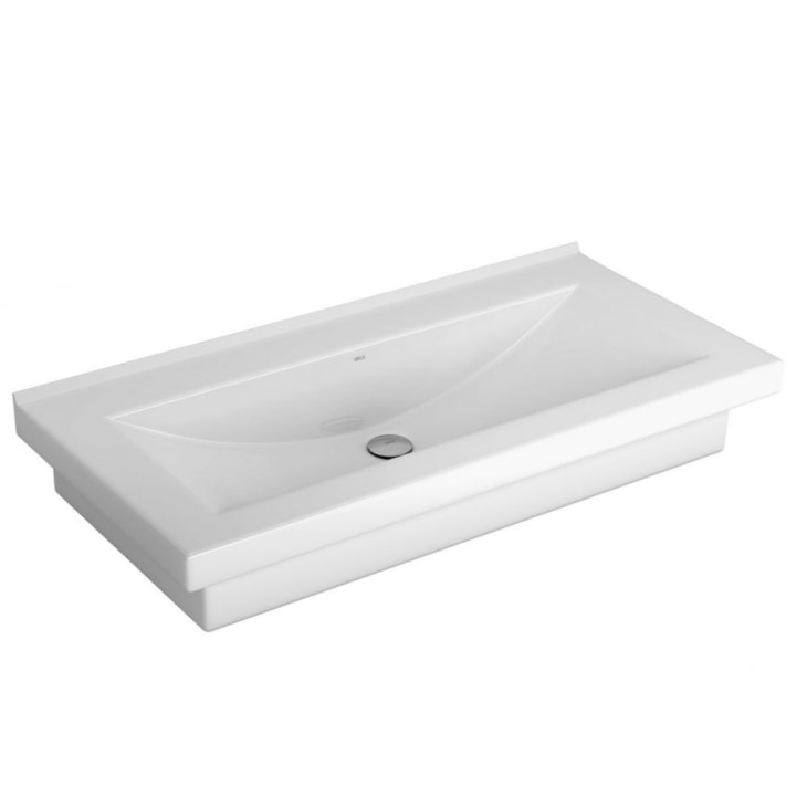 Cuba De Apoio E Sobrepor Retangular Branco Deca 90x45cm