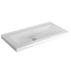 Cuba De Apoio E Sobrepor Retangular Branco Deca 90x45cm