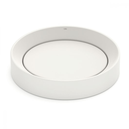 Cuba de Apoio Oval Design D5 Beige Celite 45x40cm - Imagem principal - 549dc0ae-d9c8-4b8d-8bd8-c3454c70c4b3
