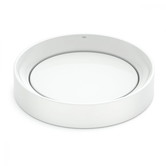 Cuba de Apoio Oval Design D5 Branco Celite 45x40cm - Imagem principal - 1b781714-0706-43be-866d-232f2c24cfcb