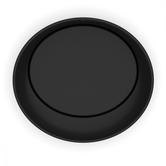 Cuba de Apoio Oval Design D5 Matte Black 45x40cm Celite - Imagem principal - 36fae831-1824-422c-a7f8-baeb0a97bdc8
