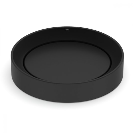 Cuba de Apoio Oval Design D5 Matte Black 45x40cm Celite - Imagem principal - 083b88f2-b578-4c6c-bf94-689d44c337d3