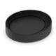 Cuba de Apoio Oval Design D5 Matte Black 45x40cm Celite - 07ed6e5f-f29c-44af-aeef-aebc9e046724