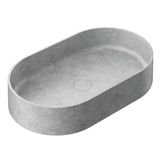 Cuba de Apoio Oval DocolBloc Concreto Natural Docol 60x35,5x12 cm - Imagem principal - c9bada92-0c25-4407-948e-2541fff591e7