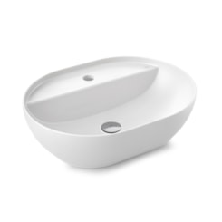 Cuba de Apoio Oval Luxo Branco 51x39x14cm Docol