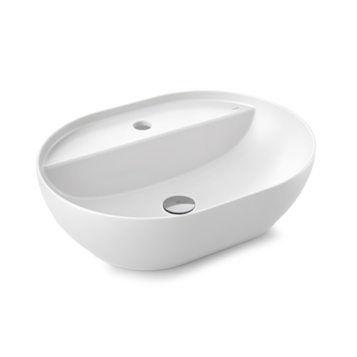 Cuba de Apoio Oval Luxo Branco 51x39x14cm Docol