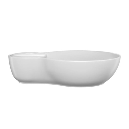 Cuba De Apoio Oval Oceano Branco Fosco Deca 60cm - Imagem principal - 3eab3aad-690f-4571-8e2e-23c1ae28d915