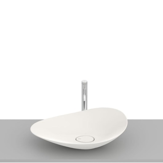 Cuba de Apoio Oval Ohtake Beige Roca 62,5x38,5cm - Imagem principal - 397423ba-0a32-48a1-863d-9011f4ee15cc