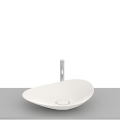 Cuba de Apoio Oval Ohtake Beige Roca 62,5x38,5cm