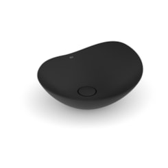 Cuba de Apoio Oval Ohtake Matte Black Roca 47x40,5cm