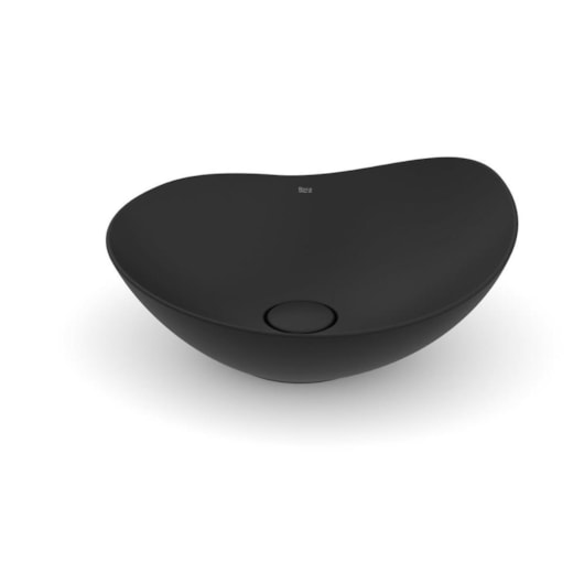 Cuba de Apoio Oval Ohtake Matte Black Roca 47x40,5cm - Imagem principal - c0a6e049-6226-40c8-969c-bbef728ee005