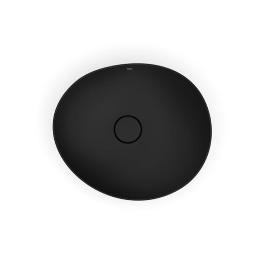 Cuba de Apoio Oval Ohtake Matte Black Roca 47x40,5cm - Imagem principal - 31ff3e1b-1747-449a-965a-df25e79750d2