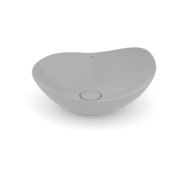 Cuba de Apoio Oval Ohtake Stone Roca 47x40,5cm