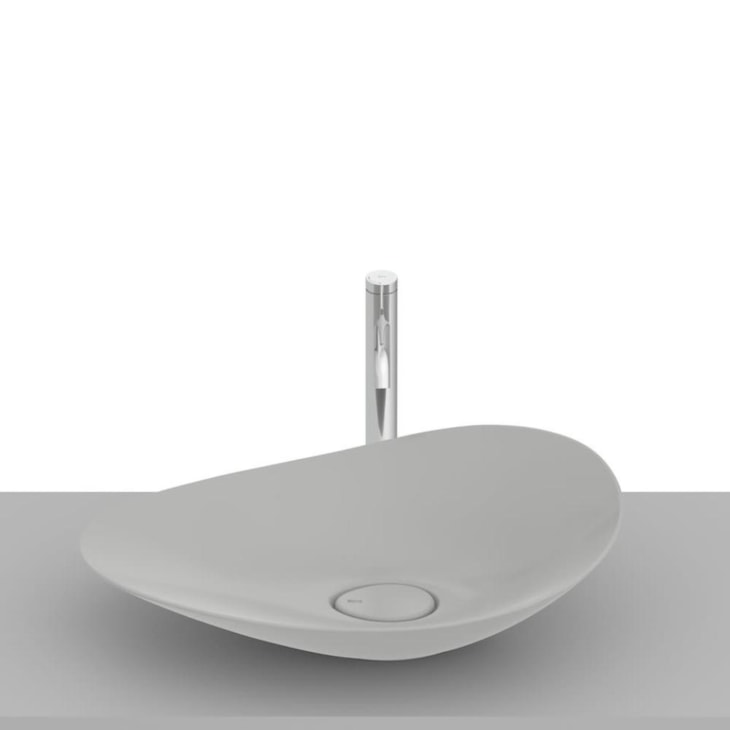 Cuba de Apoio Oval Ohtake Stone Roca 62,5x38,5cm