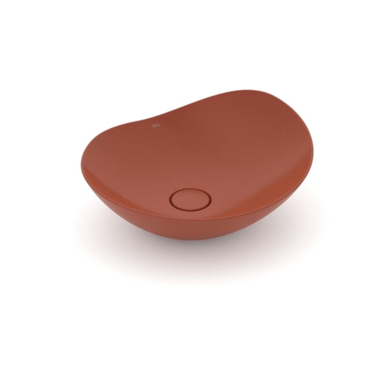 Cuba de Apoio Oval Ohtake Terracota Roca 47x40,5cm