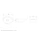 Cuba de Apoio Oval Ruy Ohtake 54x37,5cm Beige Roca - e0f41d24-8fba-40ae-8981-df795e2e2e49