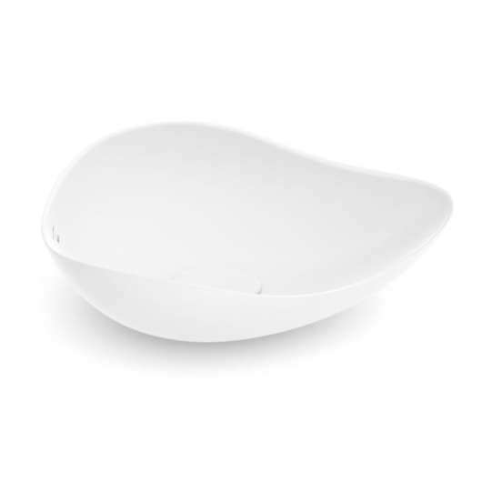 Cuba De Apoio Oval Ruy Ohtake 54X37,5Cm Branco Matte Roca - Imagem principal - 5589fbe5-106a-42b3-9d6e-8489bd26a854