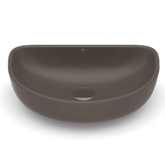 Cuba de Apoio Oval Sem Mesa Optica EE45 45x30cm Café Roca - Imagem principal - cc914b07-e729-4030-8f92-4b1b995b2f18