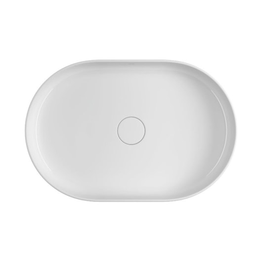 Cuba De Apoio Oval Slim Branco Deca 60 cm - Imagem principal - 3d0dcc86-be33-4244-ab43-e32fa481514f
