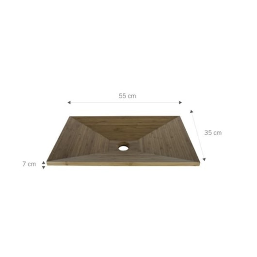 Cuba De Apoio Personal Bambu Modelo 1 55x35cm Astra - Imagem principal - 1d0d8df8-2b11-4929-831e-ec072018a198