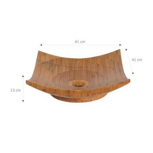 Cuba De Apoio Personal Bambu Modelo 2 41x41cm Astra - Imagem principal - 43a20414-95db-4b90-a144-69962378bedf