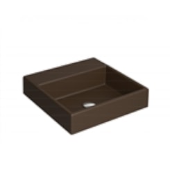 Cuba De Apoio Quadrada 41x41cm L73 Marrom Fosco Deca