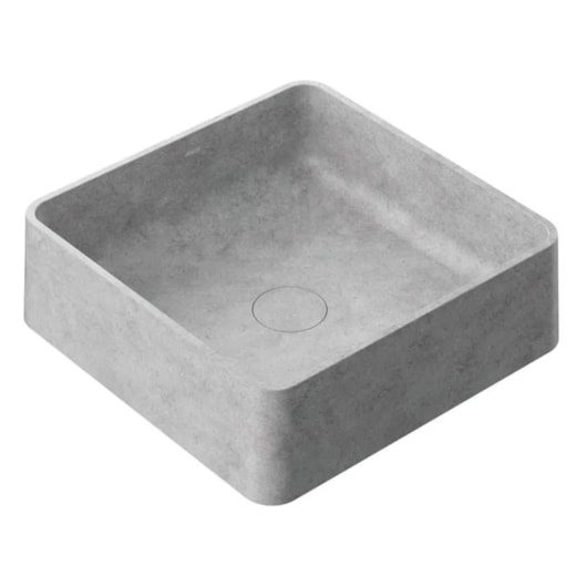 Cuba De Apoio Quadrada Bloc Grafite Docol 36cm x 36cm x 12cm - Imagem principal - 110e1cbe-1efe-408c-bfcf-867bc5d5b778