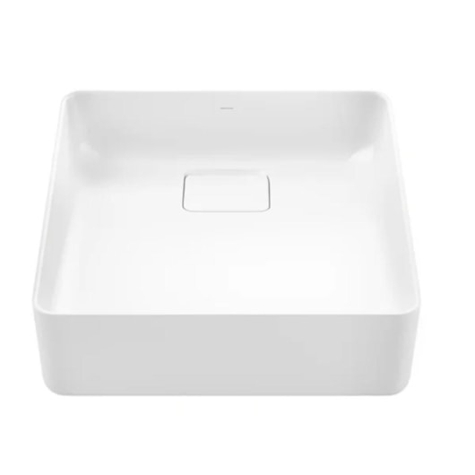 Cuba De Apoio Quadrada Borda Fina Flow Branco Docol 40x40x12,5cm - Imagem principal - f402bcc7-1157-4a69-979e-12e7cecf5a5b