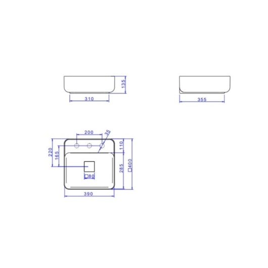 Cuba De Apoio Quadrada C/ Mesa Slim Marrom Fosco Deca 40 cm - Imagem principal - dee3385b-33ff-492b-8b06-481e5284bd73