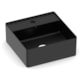 Cuba De Apoio Quadrada Com Mesa Design D3 35x35cm Matte Black Celite - 61dc3e96-97eb-47c5-bc84-e754aa6e132b