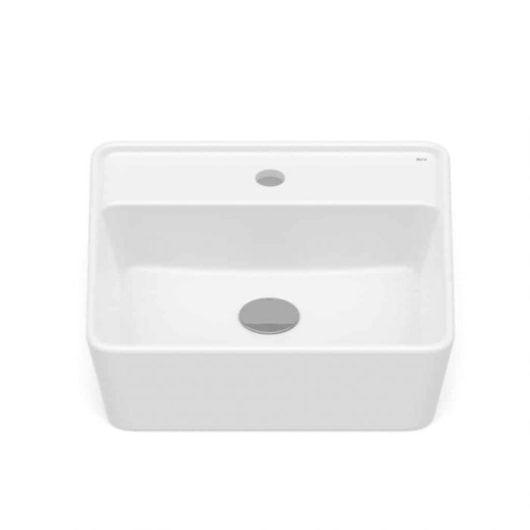 Cuba de Apoio Quadrada Com Mesa Optica CQ42 42x42cm Branco Matte Roca - Imagem principal - bdf6ca2f-7edc-450b-bee0-54205b2593b6