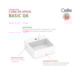 Cuba de Apoio Quadrada Com Mesa Q6 Basic Branco Celite 35x35cm - 590b8aaf-9703-42da-8831-bcb409c0d348