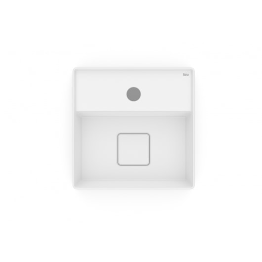Cuba de Apoio Quadrada Com Mesa Terra T7 Branco Matte Roca 30x30cm - Imagem principal - 1d66ff61-534d-43c1-abdb-01ae40826a8a