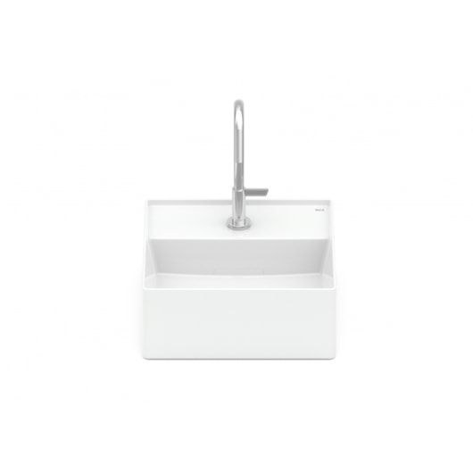 Cuba de Apoio Quadrada Com Mesa Terra T7 Branco Roca 30x30cm - Imagem principal - 4008fe4b-d477-4686-a47a-4aa5d54d7158