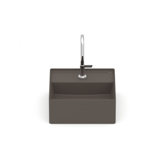 Cuba de Apoio Quadrada Com Mesa Terra T7 Café Roca 30x30cm - Imagem principal - ef54f804-45c7-4d72-ad47-a626ae73e6af