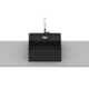 Cuba de Apoio Quadrada Com Mesa Terra T7 Matte Black Roca 30x30cm - 7c7f4d70-5cf6-444b-a25d-25c53bfe8df5