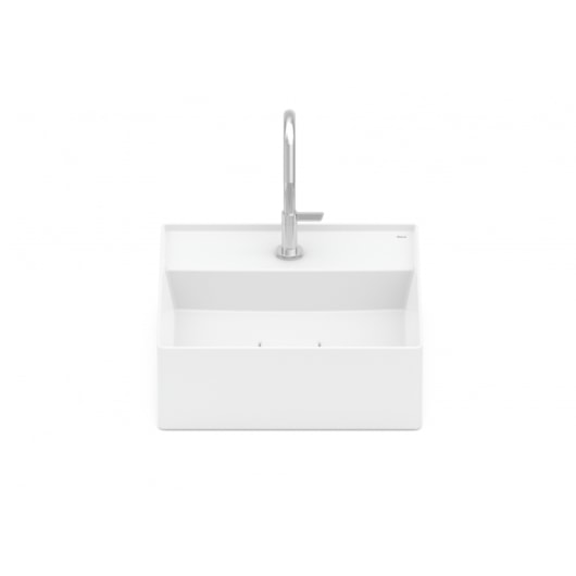 Cuba de Apoio Quadrada Com Mesa Terra T8 Branco Matte Roca 35x35cm - Imagem principal - 3c7d16d5-85d5-4757-b196-386d36b61819