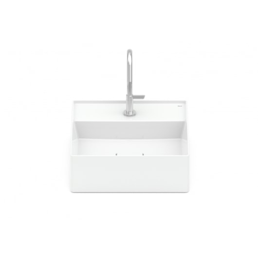 Cuba de Apoio Quadrada Com Mesa Terra T8 Branco Roca 35x35cm - Imagem principal - ad76948a-048e-40ca-96d9-893e2ac5f745