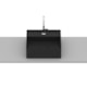Cuba de Apoio Quadrada Com Mesa Terra T8 Matte Black Roca 35x35cm - 45827d2f-f328-45dd-9702-28b846c0aa06