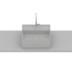 Cuba de Apoio Quadrada Com Mesa Terra T8 Stone Roca 35x35cm - 05b58c20-f639-408f-ab2a-2bd980176ce1