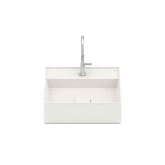 Cuba de Apoio Quadrada Com Mesa Terra T9 Beige Roca 40x40cm - Imagem principal - df7926aa-914a-4c43-a4ea-52fdc7c884a3