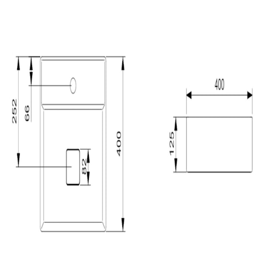 Cuba de Apoio Quadrada Com Mesa Terra T9 Blanco Mate Roca 40x40cm - Imagem principal - 87eadf66-8471-4320-a359-39c2127fb4cf