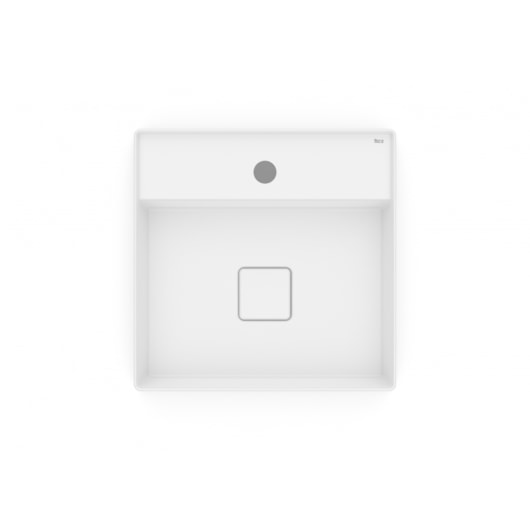 Cuba de Apoio Quadrada Com Mesa Terra T9 Branco Matte Roca 40x40cm - Imagem principal - 34afedc8-2735-4294-81e4-974312ba9afa