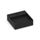 Cuba de Apoio Quadrada Com Mesa Terra T9 Matte Black Roca 40x40cm - c988cc40-f739-4d5d-94a7-9b0a7e339b5a