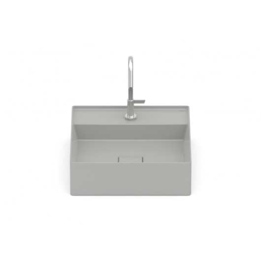 Cuba de Apoio Quadrada Com Mesa Terra T9 Stone Roca 40x40cm - Imagem principal - d78d98e3-04a9-4fcd-8e2b-29384c5f5b47