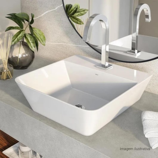 Cuba De Apoio Quadrada L270 Branco Deca 42cm - Imagem principal - b8ebef2a-d0b6-419b-a503-3f8649cde63d