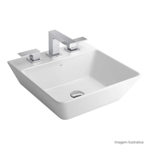 Cuba De Apoio Quadrada L270 Branco Deca 42cm - Imagem principal - 39b93e4e-23d2-49f2-89b5-6fdf677bafb0