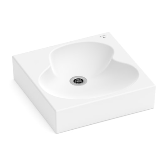 Cuba De Apoio Quadrada Ruy Ohtake 41X41cm Branco Matte Roca - Imagem principal - bc7dfdf4-a262-4ea2-98fd-d8ca25726b02