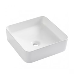 Cuba de Apoio Quadrada Sem Mesa Branca Lexxa 37,5x37,5x13,5cm